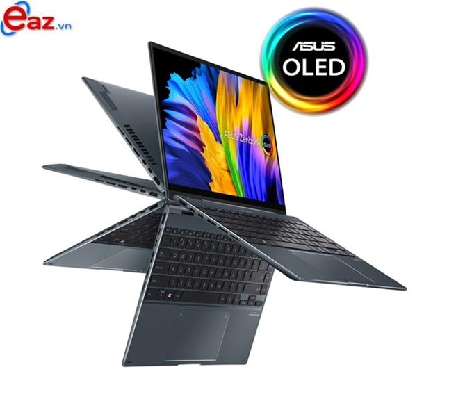 Asus Zenbook 14 Flip OLED UP5401ZA KN005W | Intel&#174; Alder Lake Core™ i5 _ 12500H | 8GB | 512GB SSD PCIe | Intel&#174; Iris&#174; Xe Graphics | 14 inch 2.8K OLED | Touch Screen | Finger | LED KEY | 0522D